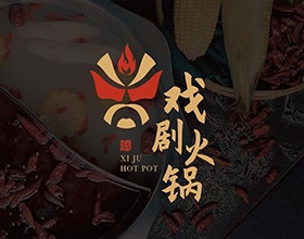 【戏剧火锅】知名餐饮LOGO设计图片创意,什么是logo设计